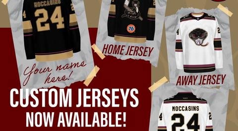 Custom Jerseys Now Available